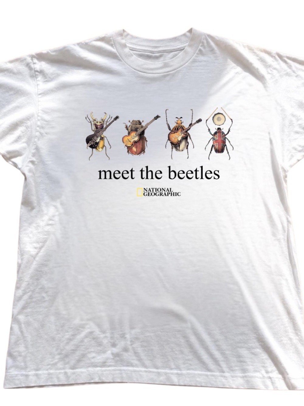 National Geographic "Meet the Beetles" White Graphic Tee